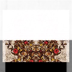 Roses Floral Wallpaper Flower Rectangular Jigsaw Puzzl by Nexatart