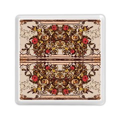 Roses Floral Wallpaper Flower Memory Card Reader (square) by Nexatart