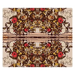 Roses Floral Wallpaper Flower Double Sided Flano Blanket (small)  by Nexatart