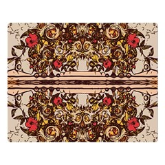 Roses Floral Wallpaper Flower Double Sided Flano Blanket (large)  by Nexatart