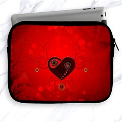 Wonderful Heart On Vintage Background Apple Ipad 2/3/4 Zipper Cases by FantasyWorld7