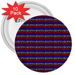 French Revolution Typographic Pattern Design 2 3  Buttons (10 pack)  Front