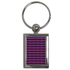 French Revolution Typographic Pattern Design 2 Key Chains (rectangle)  by dflcprints