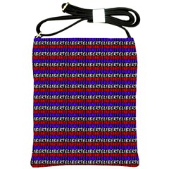 French Revolution Typographic Pattern Design 2 Shoulder Sling Bags by dflcprints