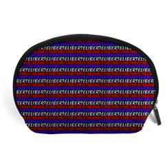 French Revolution Typographic Pattern Design 2 Accessory Pouches (large)  by dflcprints