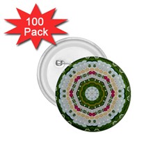 Fantasy Jasmine Paradise Love Mandala 1 75  Buttons (100 Pack)  by pepitasart