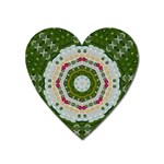 Fantasy Jasmine Paradise Love Mandala Heart Magnet Front