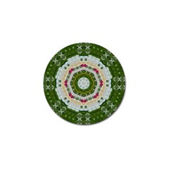 Fantasy Jasmine Paradise Love Mandala Golf Ball Marker (4 Pack) by pepitasart