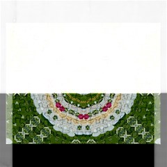 Fantasy Jasmine Paradise Love Mandala Rectangular Jigsaw Puzzl by pepitasart