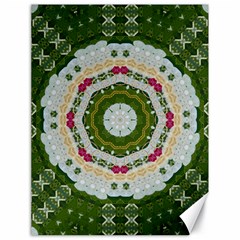 Fantasy Jasmine Paradise Love Mandala Canvas 18  X 24   by pepitasart