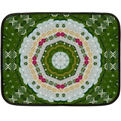 Fantasy Jasmine Paradise Love Mandala Fleece Blanket (mini) by pepitasart