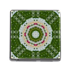 Fantasy Jasmine Paradise Love Mandala Memory Card Reader (square 5 Slot) by pepitasart