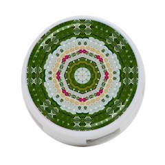 Fantasy Jasmine Paradise Love Mandala 4-port Usb Hub (two Sides) by pepitasart