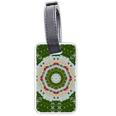 Fantasy Jasmine Paradise Love Mandala Luggage Tags (one Side)  by pepitasart