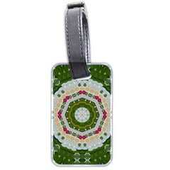 Fantasy Jasmine Paradise Love Mandala Luggage Tags (two Sides) by pepitasart