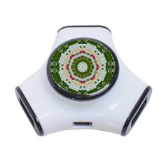 Fantasy Jasmine Paradise Love Mandala 3-port Usb Hub by pepitasart