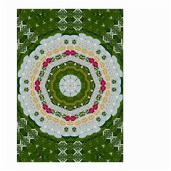 Fantasy Jasmine Paradise Love Mandala Small Garden Flag (two Sides) by pepitasart