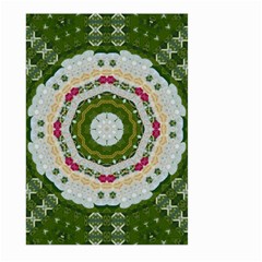 Fantasy Jasmine Paradise Love Mandala Large Garden Flag (two Sides) by pepitasart