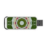 Fantasy Jasmine Paradise Love Mandala Portable USB Flash (One Side) Front