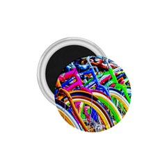 Colorful Bicycles In A Row 1 75  Magnets by FunnyCow