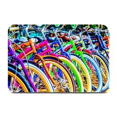 Colorful Bicycles In A Row Plate Mats by FunnyCow