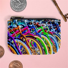 Colorful Bicycles In A Row Mini Coin Purses by FunnyCow