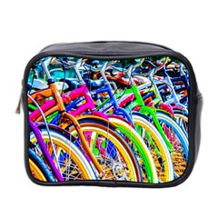 Colorful Bicycles In A Row Mini Toiletries Bag 2-side by FunnyCow