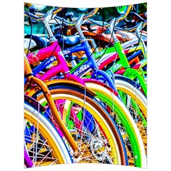 Colorful Bicycles In A Row Back Support Cushion