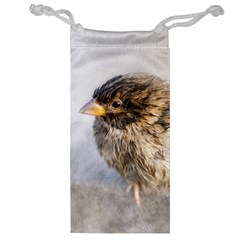 Funny Wet Sparrow Bird Jewelry Bags by FunnyCow