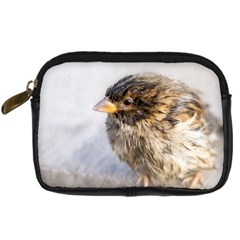 Funny Wet Sparrow Bird Digital Camera Cases by FunnyCow