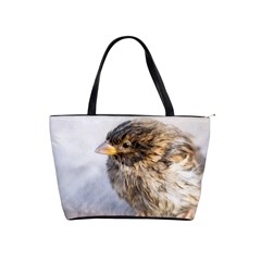 Funny Wet Sparrow Bird Shoulder Handbags by FunnyCow