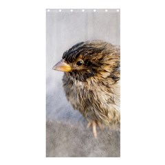 Funny Wet Sparrow Bird Shower Curtain 36  X 72  (stall)  by FunnyCow