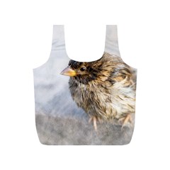 Funny Wet Sparrow Bird Full Print Recycle Bags (s)  by FunnyCow