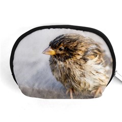 Funny Wet Sparrow Bird Accessory Pouches (medium)  by FunnyCow