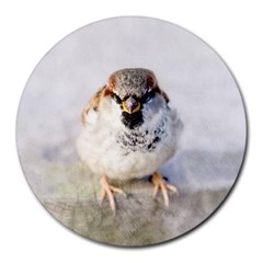 Do Not Mess With Sparrows Round Mousepads by FunnyCow