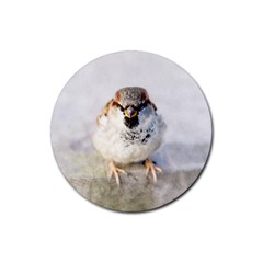 Do Not Mess With Sparrows Rubber Coaster (round)  by FunnyCow