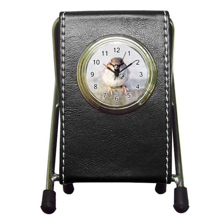 Do Not Mess With Sparrows Pen Holder Desk Clocks