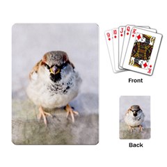 Do Not Mess With Sparrows Playing Card by FunnyCow