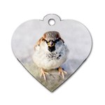 Do Not Mess With Sparrows Dog Tag Heart (Two Sides) Front