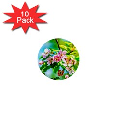 Crab Apple Flowers 1  Mini Buttons (10 Pack)  by FunnyCow