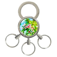 Crab Apple Flowers 3-ring Key Chains by FunnyCow