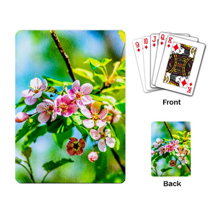 Crab Apple Flowers Playing Card