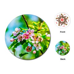 Crab Apple Flowers Playing Cards (round)  by FunnyCow