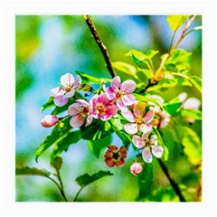 Crab Apple Flowers Medium Glasses Cloth by FunnyCow