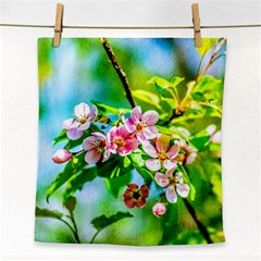 Crab Apple Flowers Face Towel by FunnyCow