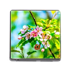 Crab Apple Flowers Memory Card Reader (square 5 Slot) by FunnyCow