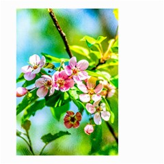 Crab Apple Flowers Small Garden Flag (two Sides) by FunnyCow