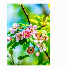 Crab Apple Flowers Large Garden Flag (two Sides) by FunnyCow