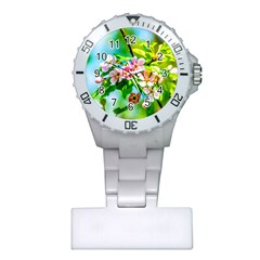 Crab Apple Flowers Plastic Nurses Watch by FunnyCow