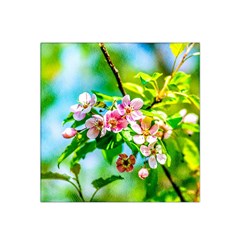 Crab Apple Flowers Satin Bandana Scarf by FunnyCow